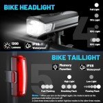 APECYC Rechargeable 1200 Lumen Bike Light Set