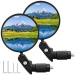 Adjustable Bike Handlebar Rearview Mirrors Set