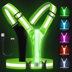 Zacro LED Reflective Vest for Cycling and Running