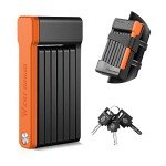 ANGGOER Compact Folding Bike Lock with 3 Keys