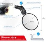 Adjustable Bike Handlebar Rearview Mirrors Set