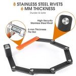 ANGGOER Compact Folding Bike Lock with 3 Keys