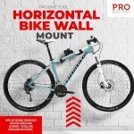 Durable Wall Mount Bike Rack with Adjustable Hooks