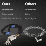 H&S High-Security Bike Chain Lock with Key