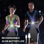 Ni-SHEN LED Reflective Vest for Running and Cycling