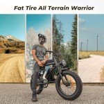 MEGAWHEELS 1500W All-Terrain Electric Fat Tire Bike