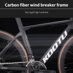 KOOTU Lightweight Carbon Road Bike with Disc Brakes