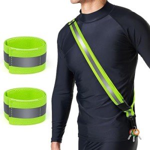 High Visibility Reflective Sash and Armbands Set