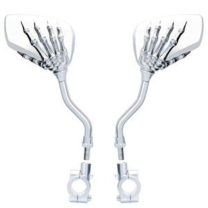 Adjustable Bike Mirror with Skull Claw Design