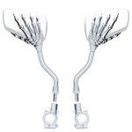 Adjustable Bike Mirror with Skull Claw Design