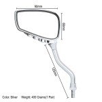 Adjustable Bike Mirror with Skull Claw Design