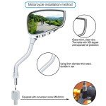 Adjustable Bike Mirror with Skull Claw Design