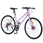 WEEROCK 700C Women's Road Hybrid Bike - Light Purple