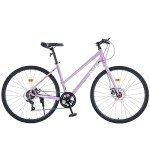 WEEROCK 700C Women's Road Hybrid Bike - Light Purple