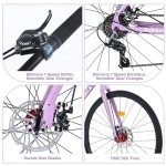 WEEROCK 700C Women's Road Hybrid Bike - Light Purple
