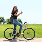 WEEROCK 700C Women's Road Hybrid Bike - Light Purple