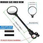 Adjustable Bicycle Handlebar Rearview Mirror