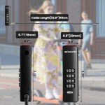 4-Digit Security Combo Cable Bike Lock, 60cm