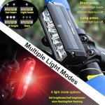 9000 Lumen USB Rechargeable Bike Light Set