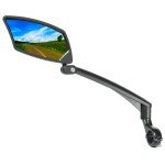 BriskMore Adjustable Rearview Bike Mirror - Left Side