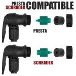 BV High Pressure Steel Bike Pump with Gauge