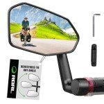 Extra Large 360° Adjustable Bicycle Side Mirror