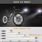 48pcs Waterproof Bike Spoke Reflectors for Safety