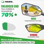 Extra Large 360° Adjustable Bicycle Side Mirror