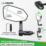 Extra Large 360° Adjustable Bicycle Side Mirror