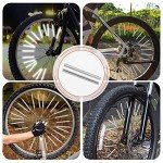 48pcs Waterproof Bike Spoke Reflectors for Safety