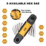 MULWARK 17-Piece Folding Allen Wrench Set