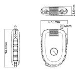 Bosvision 90cm Retractable Cable Combination Lock