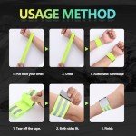 6 PCS High-Visibility Reflective Bands for Running