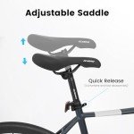 KIAPALNO Men's and Women's Hybrid Bike, 700C