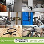 Urban August Adjustable Zip Tie Lock - Black