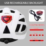 Bike Helmet with Light for Men and Women