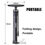 VIMILOLO Portable Bike Pump for Presta & Schrader