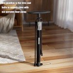VIMILOLO Portable Bike Pump for Presta & Schrader
