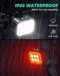 Victoper 6 LED Rechargeable Waterproof Bike Lights