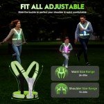 LED Reflective Running Vest for High Visibility Cycling