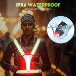LED Reflective Running Vest for High Visibility Cycling