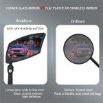 High-Definition Bar End Bike Mirrors - 1 Pair