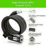 Electric Scooter Lock Cable with Mounting Bracket