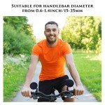 2 Pieces Bike Mirror Cycling Rear Mirror Adjustable 360 Degree Rotatable Handlebar Rearview Bicycle Mirrors Shockproof Wide Angle Acrylic Convex Safety Mirror for Most Mountain Road Bike