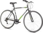 Kent International Front Runner Hybrid Bike - 700c - City Bike with 7 Speed Drivetrain, Lightweight Alloy Wheels, and Height Adjustable Seat Post and Stem - Great for Women and Men Ages 14+