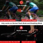 G Keni Smart Bike Tail Light, Brake Sensing Rear Lights, Auto On/Off, Waterproof, USB Rechargeable, Ultra Bright LED Warning Back Bicycle Flashlight, Cycling Safety Accessories