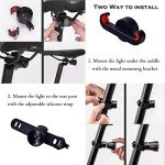 G Keni Smart Bike Tail Light, Brake Sensing Rear Lights, Auto On/Off, Waterproof, USB Rechargeable, Ultra Bright LED Warning Back Bicycle Flashlight, Cycling Safety Accessories