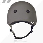 80Six Dual Certified Kids‚Äô Bike, Scooter, and Skateboard Helmet, Grey Matte, Small / Medium - Ages 8+