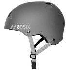 80Six Dual Certified Kids‚Äô Bike, Scooter, and Skateboard Helmet, Grey Matte, Small / Medium - Ages 8+