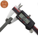 BV Heavy-Duty 4FT Security Cable Lock with Loops - 10mm (3/8 Inch) Cut-Resistant Braided Steel Cable - Versatile & Weatherproof - Bike Lock Cable, Security Chain for Padlock, Chain Lock, Wire Lock